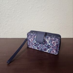 Vera Bradley Brand Blue Wristlet Wallet